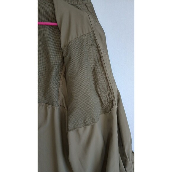 Reel Legends Men's Fishing Shirt Size Medium Button Up Long Sleeve Hunter Green - Picture 10 of 16